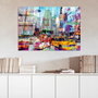 Wallity Pintura Decorativa de Vidrio Templado Multicolor 70 x 100 cm